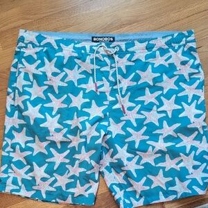 Bonobos Blue and Pink Patterned Shorts